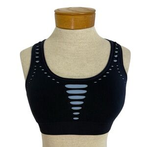 C9 by Champion Sz S Blue Support Athletic Bra  Seamless Removable Pads Mesh